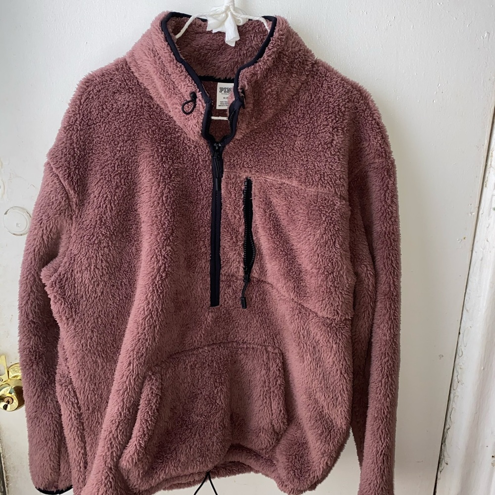PINK Sherpa Pullover